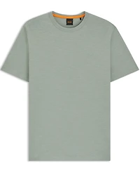 Boss by Hugo Men's Cotton Slub Logo Detail T-Shirt