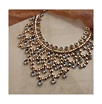 Sohi Chunky Stone Statement Necklace