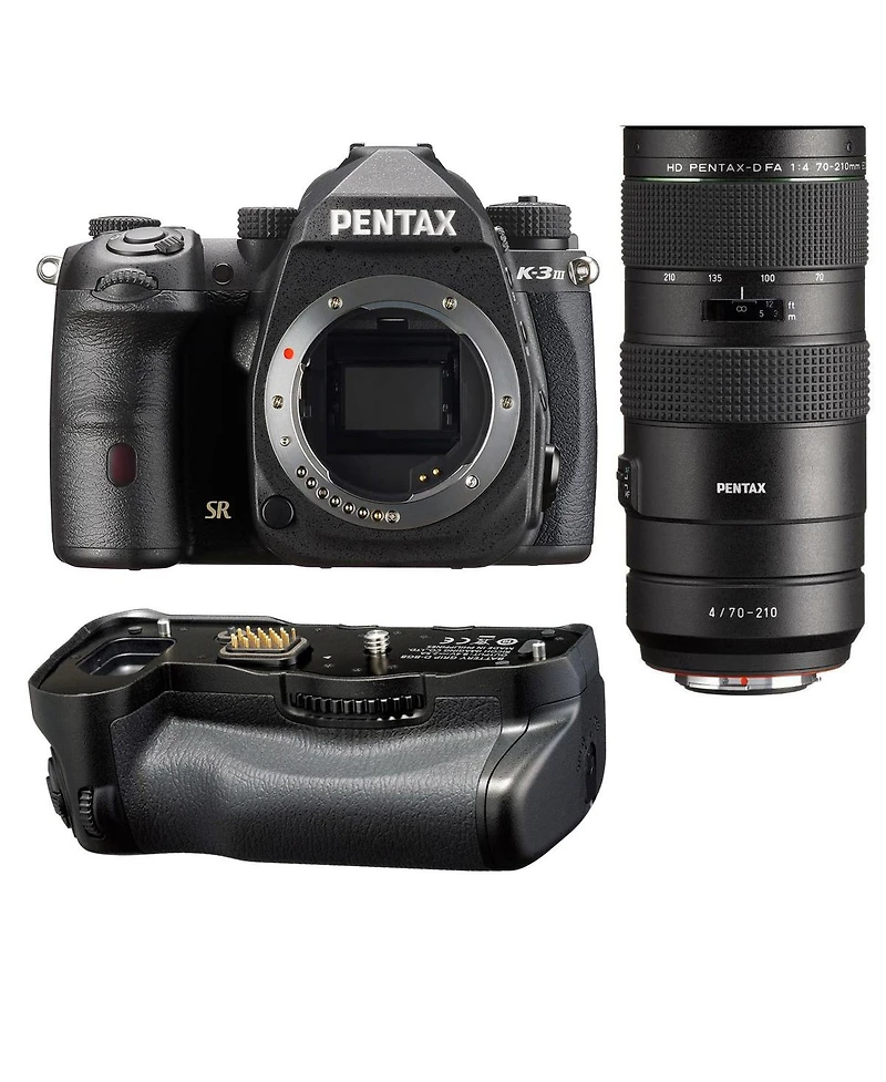 Pentax K-3 Mark Iii Aps-c-Format Dslr Camera , Black with Pentax Hd Pentax-d Fa 70-210mm F4 Ed Sdm Wr Lens, Pentax D-BG8 Battery Grip