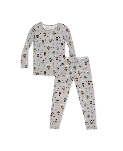 Bellabu Bear Unisex Kids' Little Monsters Set of 2 Piece Pajamas