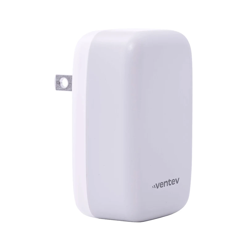 Ventev 27W Ultrafast Usb C and Usb A Dual Universal Wall Charger-Gray