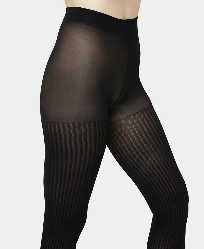 Hue Women's Faux Textured Knee Tights