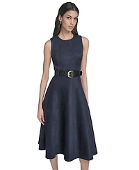 Calvin Klein Women's Belted Midi Dress