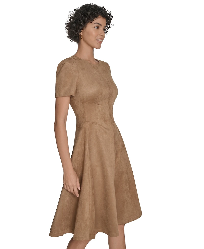 Calvin Klein Women's Fit and Flare Short Dress