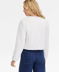 I.n.c. International Concepts Petite Faux-Fur Long-Sleeve Jacket, Macy's Exclusive