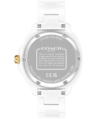 Coach Women's Kitt White Ceramic Bracelet Watch, 34mm