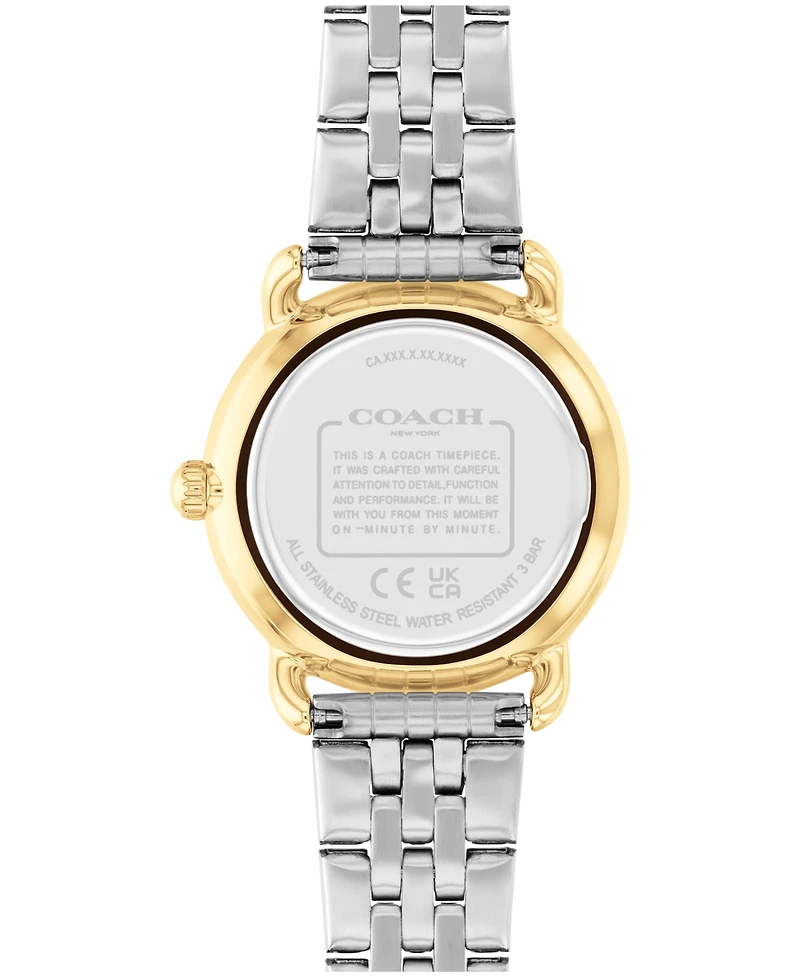 Coach Women's Elliot Two Tone Stainless Steel Bracelet Watch, 28mm