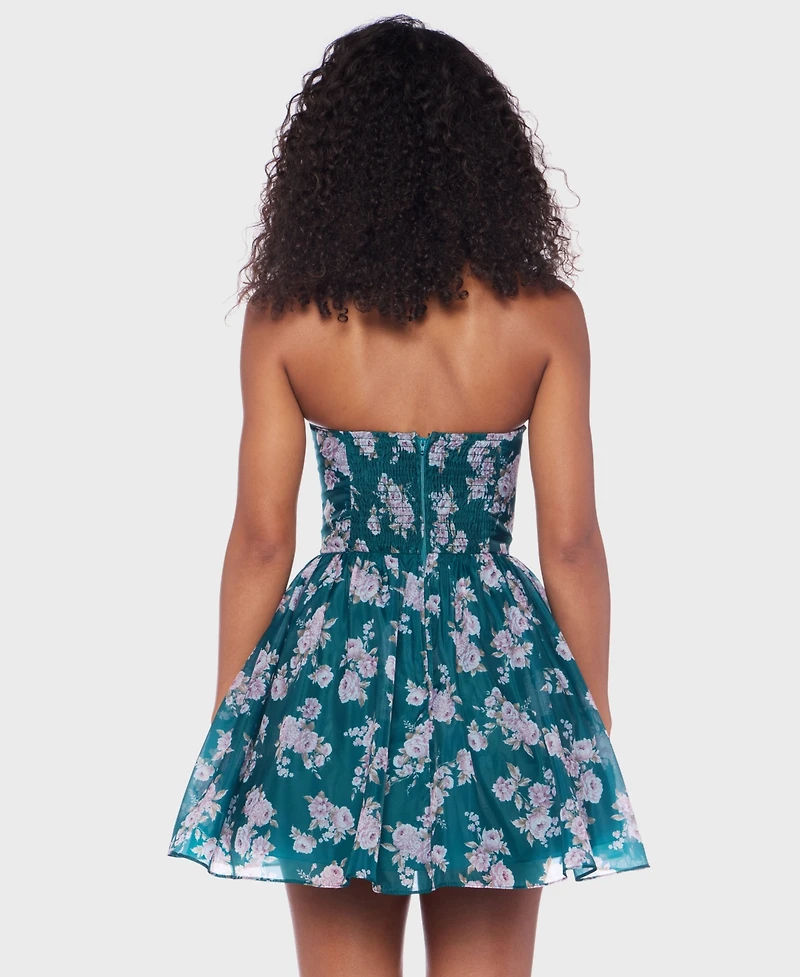 B Darlin Juniors' Strapless Short Dress