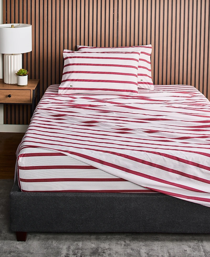 Lacoste Archive 200-Thread Count Cotton 4-Pc. Sheet Set