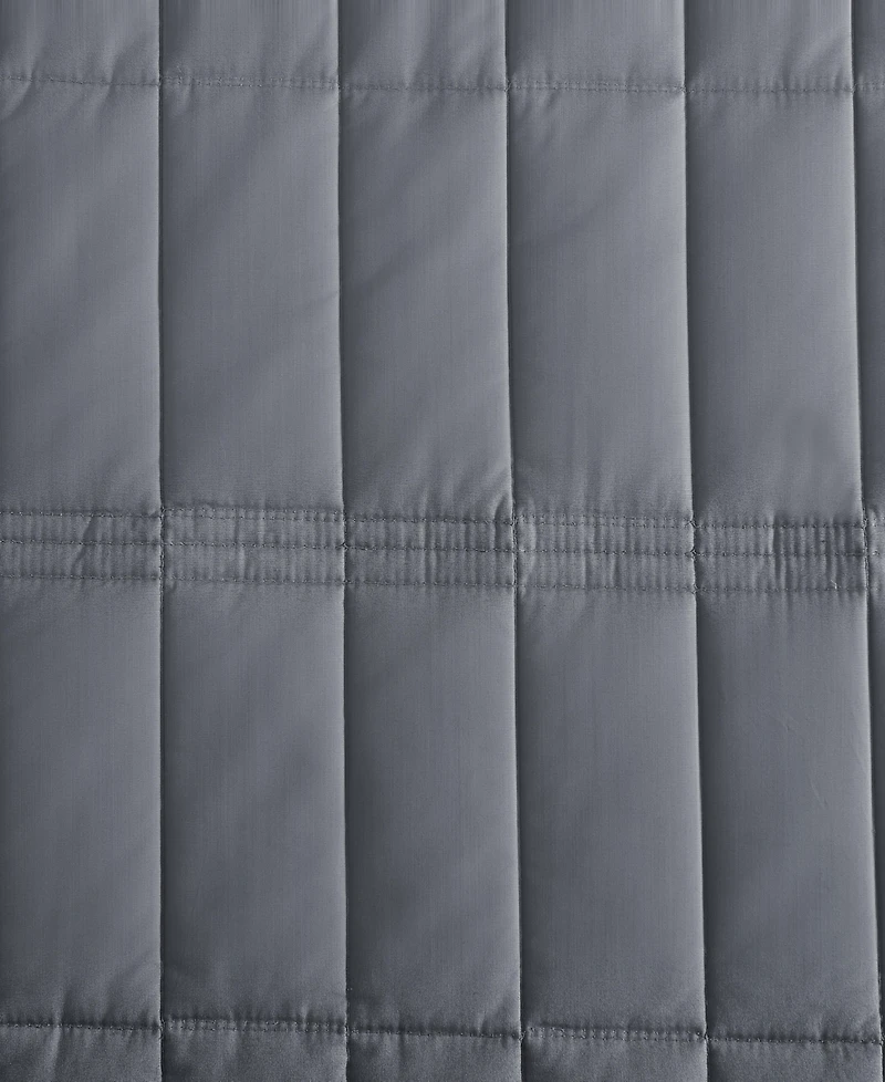 Calvin Klein Washed Percale Solid Cotton 2-Pc. Quilt Set, Twin