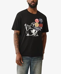 True Religion Men's Patch Rinse Short Sleeve T-Shirt