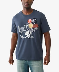 True Religion Men's Patch Rinse Short Sleeve T-Shirt