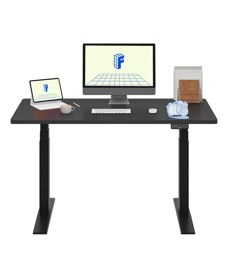 Flexispot E7-commercial Electric Adjustable Standing Desk, Rectangular Chipboard