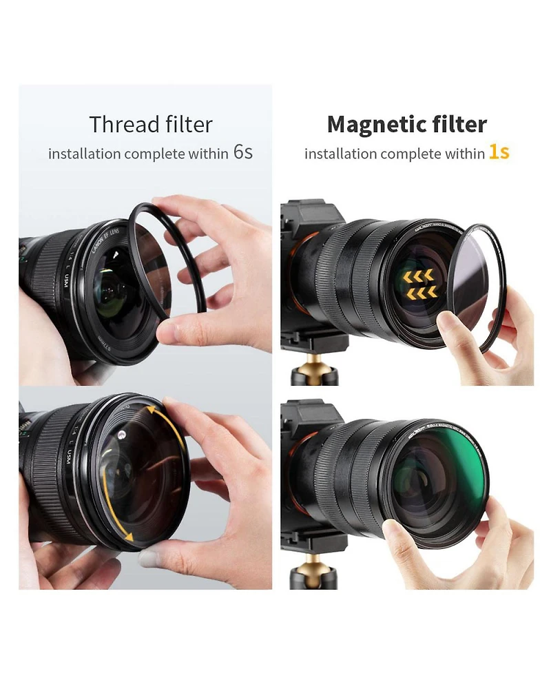 K&F Concept 55mm Nano-x 1/8 Black Soft Diffusion Magnetic Filter