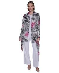 Karl Lagerfeld Paris Parisian Floral Neck Wrap