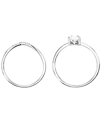 Macy's 2-Piece Cubic Zirconia Ring Set (1.25 ct. t.w.) in Sterling Silver