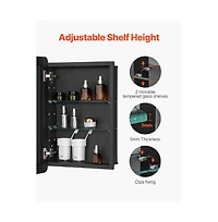 Slickblue Wall-Mounted Medicine Cabinet with Mirror and Adjustable Shelves for Bathroom Storage