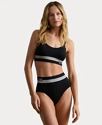 Lauren Ralph Women's Two-Tone High-Rise Jersey Briefs