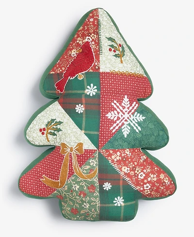 Charter Club Christmas Tree Decorative Pillow, 12" x 26"