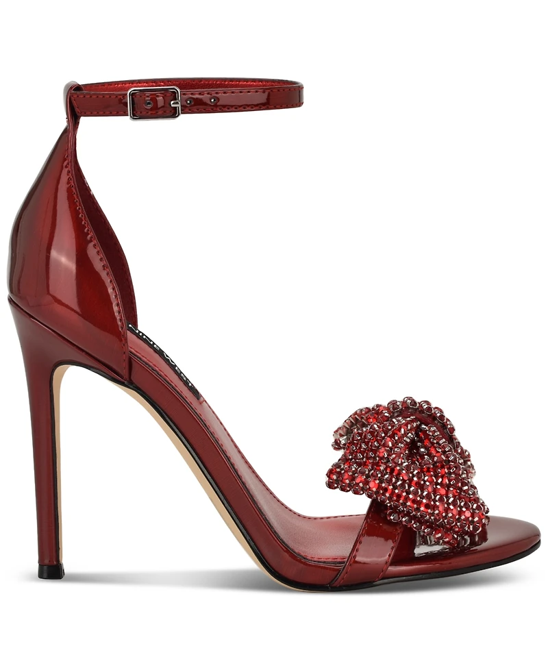 Nine West Women's Tansie Embellished High Stiletto Dress Sandals