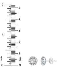 Diamond Halo Stud Earrings (1 ct. t.w.) in 14K White Gold