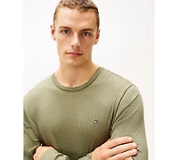 Tommy Hilfiger Men's Ribbed Long-Sleeve Pajama Shirt
