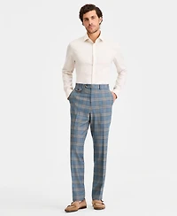 Tayion Collection Men's Classic-Fit Plaid Suit Separate Pants