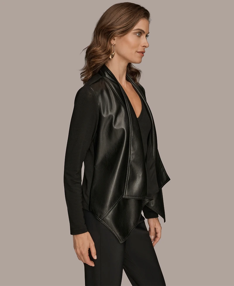 Donna Karan New York Women's Flyaway Long Sleeves Jacket