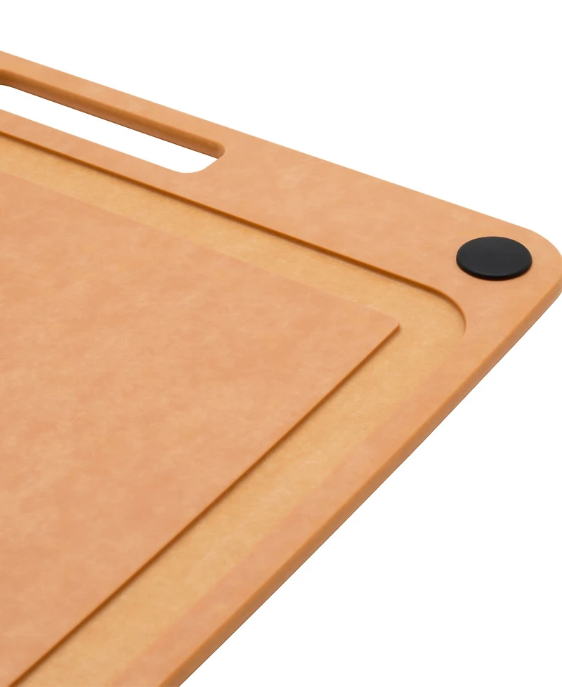 Zwilling Plant Fiber 17x13" Natural with Juice Grooves and Silicone Feet Cutting Board