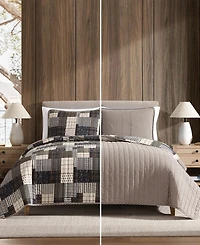 Eddie Bauer Antique Cotton Reversible 3-Pc. Quilt Set, King
