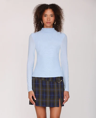 Avec Les Filles Women's Mock Neck Top