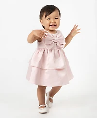 Rare Editions Baby Girls Satin Social Dress