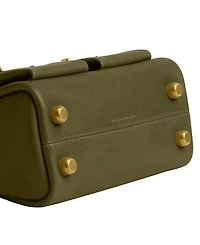 Coach Originals Twin Turnlock Small Waxed Leather Shoulder Bag 20