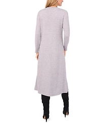 Vince Camuto Women's Rib Trim Neck Long Sleeve Midi Dress