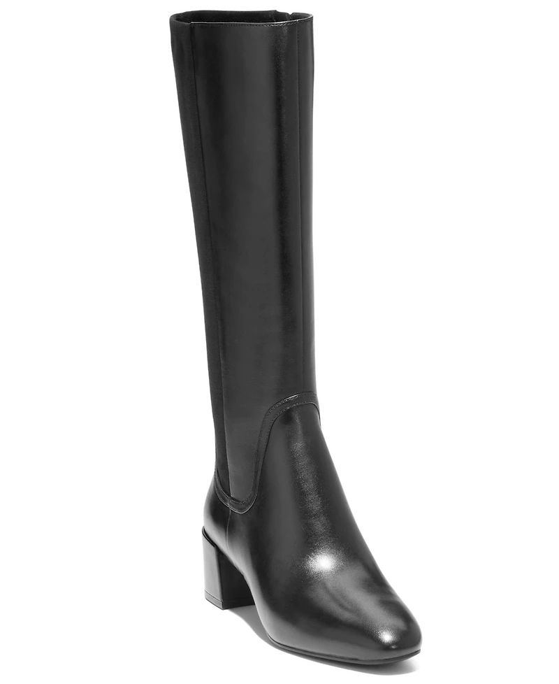 Cole Haan Women's Go-To-Serenna Block Heel Tall Shaft Dress Boots