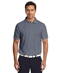 Pga Tour Men's Heathered Stripe Golf Polo Shirt