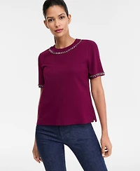 I.n.c. International Concepts Women's Embellished T-Shirt