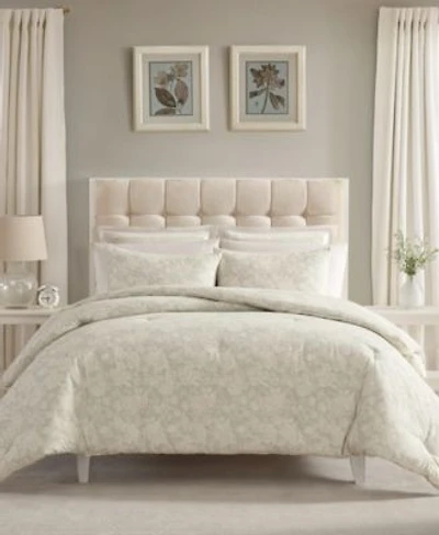 Laura Ashley Meredith Printed Flannel Comforter Set