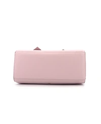 Like Dreams Park Double Bowtie Zipper Satchel Bag