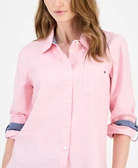 Tommy Hilfiger Women's Coquette Check Cotton Shirt