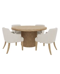 Furniture Frandlyn 5-Pc. Dining Set (Round Table + 4 Host Chairs)
