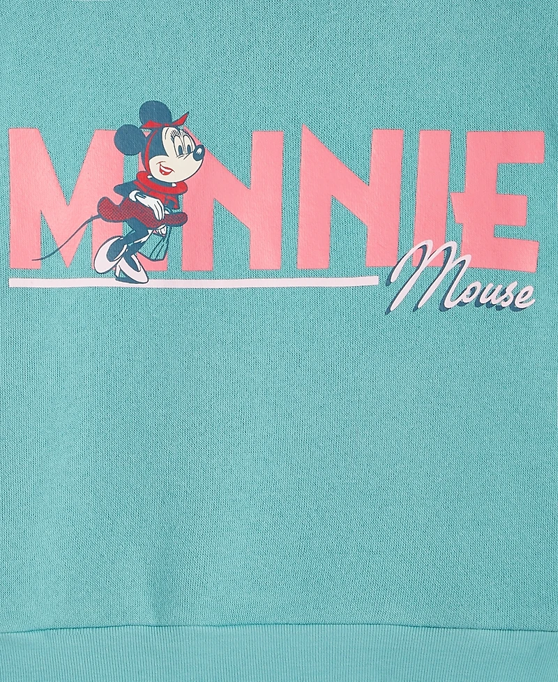 Disney | Macy's Girls 2T-6X Minnie Mouse Long Sleeve Crewneck Sweater, Exclusive