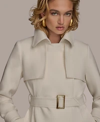 Donna Karan New York Women's Belted Notched-Collar Trench Coat