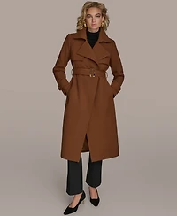 Donna Karan New York Women's Belted Notched-Collar Trench Coat