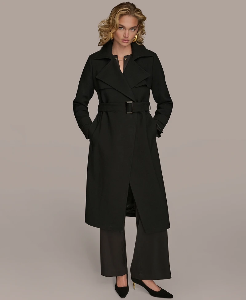 Donna Karan New York Women's Belted Notched-Collar Trench Coat