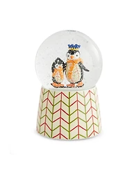 Spode Kit Kemp Christmas Skating Penguin Snow Globe