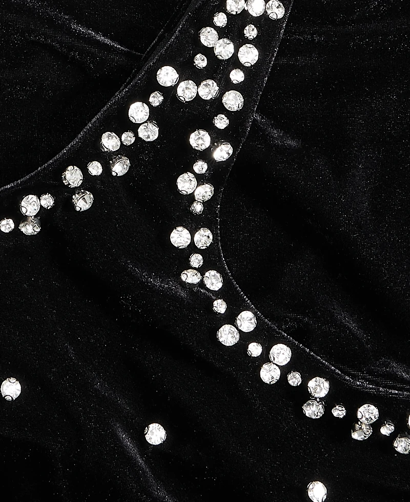 On 34th Women's Embellished Stretch Velvet Mini Dress, Macy's Exclusive