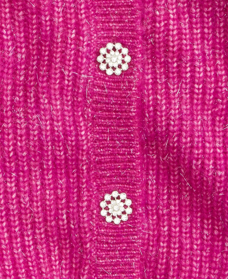 On 34th Women's Lurex Rhinestone-Button Cardigan, Macy's Exclusive