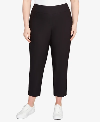 Ruby Rd. Plus Smooth Silky Tech Knit Ankle Pants