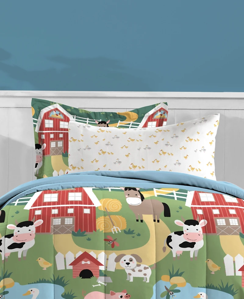 Dream Factory Barnyard Animals 7-Pc. Comforter Set, Full
